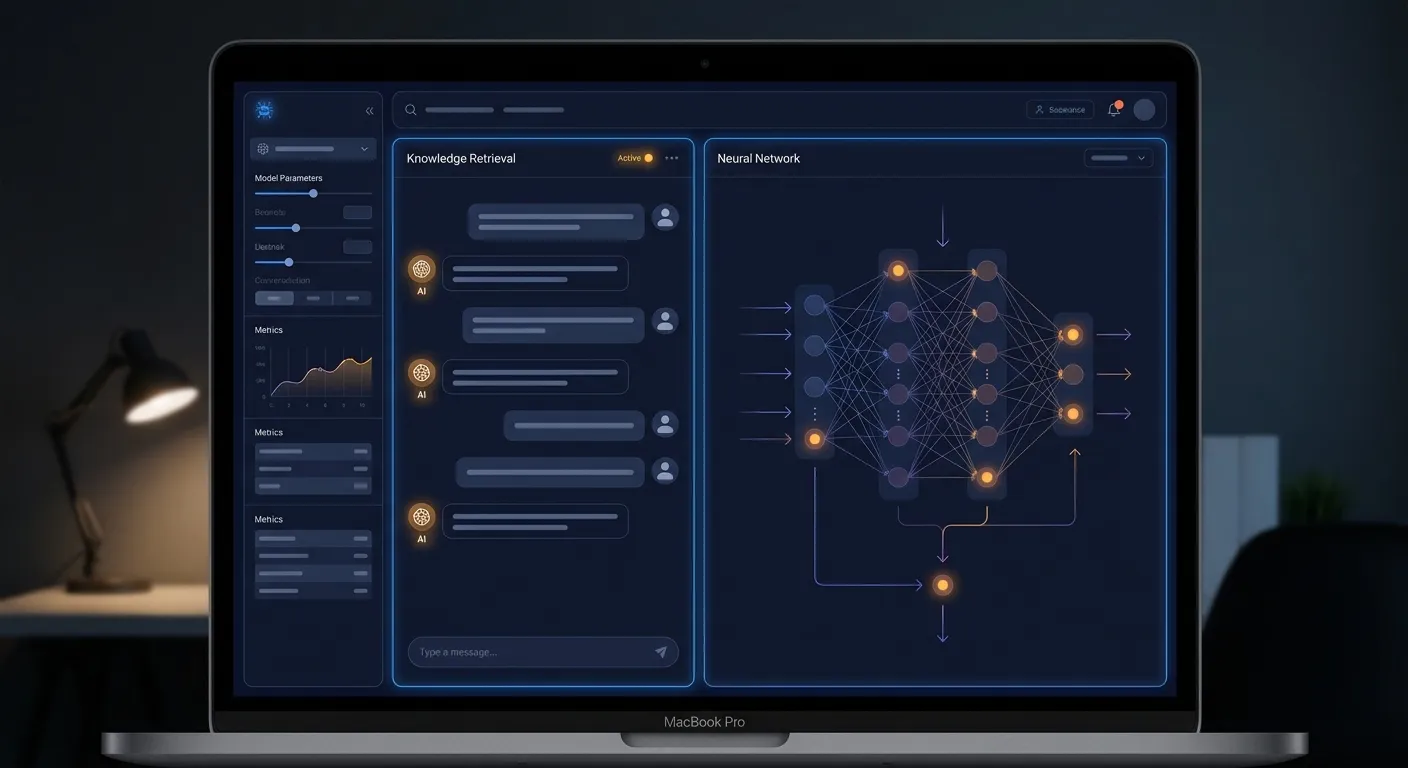 企業級 AI 對話平台介面