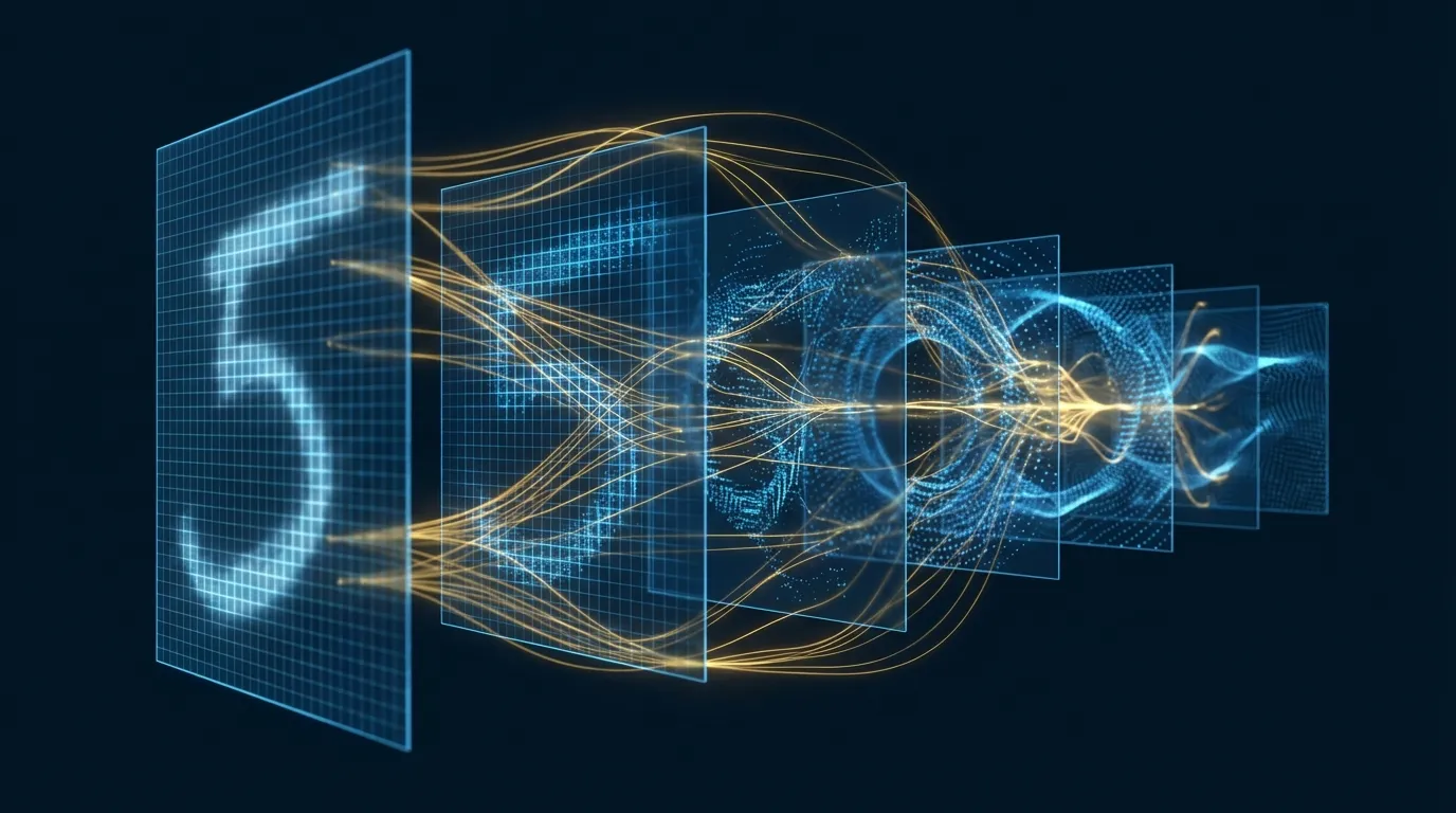 卷積神經網路完全指南：從視覺皮層啟發到 MNIST 實戰，附互動式 3D 架構視覺化
