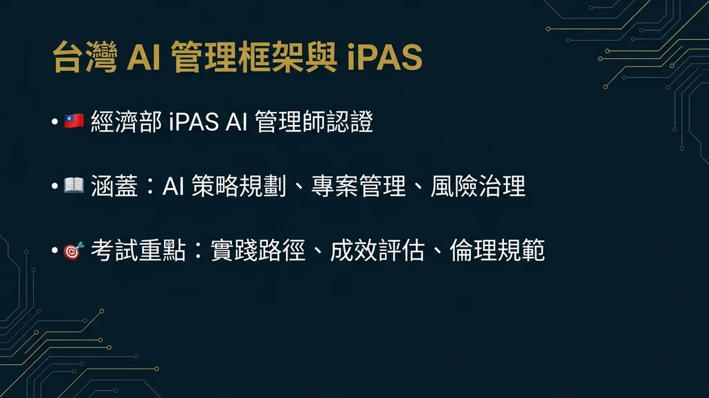 台灣 AI 管理框架